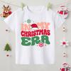 In My Christmas Era Print Kid T-shirt Casual Short Sleeve Round Neck Child Tees Shirt Christmas Day Holiday Childs Clothes