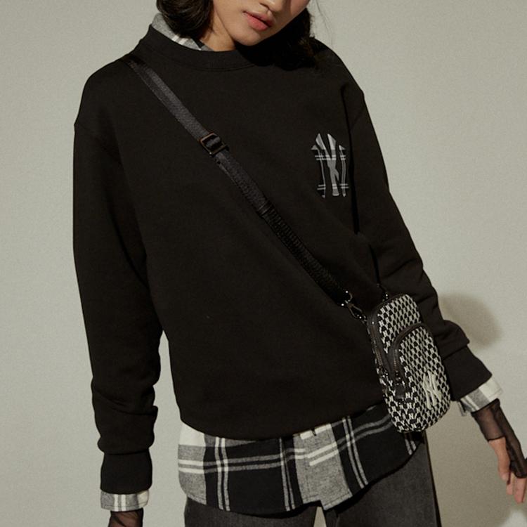 New MLB New York Yankees Sweatshirts Unisex Black 31MTE2041-50L