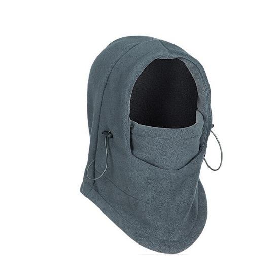 

Теплая флисовая шапка, зимние шапки для мужчин и женщин, шлем, бандана, утепленная шапка для лыжного туризма, ветрозащитная шапка унисекс, шапочки Skullies One Size серый