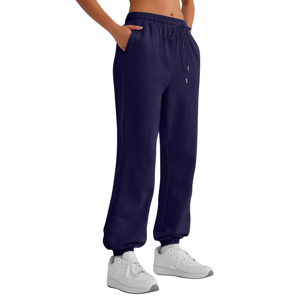 Womens Sweatpants With Pockets Solid Color
