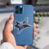 Realistic Fighter Jet Model Stickers Durable for Laptop, Car, Luggage, Skateboard & More - Perfect for Teens, Adults, Creative Decor & Gifting