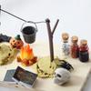1Set 1:12 Dollhouse Miniature Halloween Horror Decor Toy Bat Skull Head  Broom Spider Pumpkin Head Magic Book Ornament Diy Toy