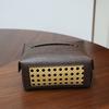 Bedroom Living Room Drawer Box Modern Simple Woven Hollow Leather Drawer Paper Box Wood Grain Tissue Box