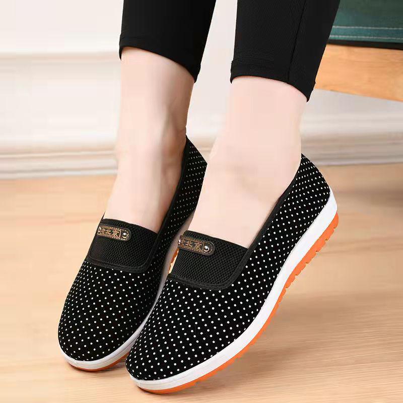 Women's Spring & Autumn Flat Cloth Shoes - Casual, Comfortable, Suitable for Middle-Aged & Elderly Women