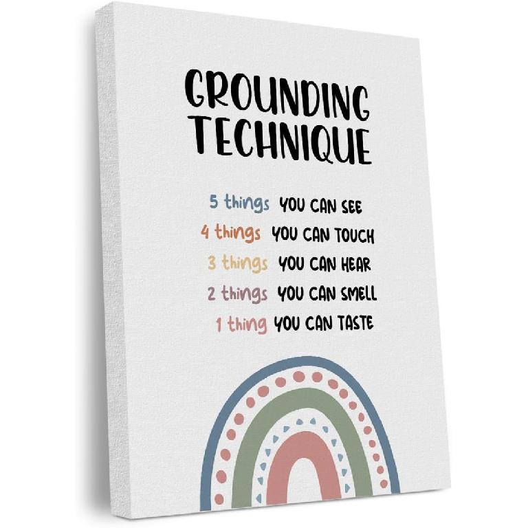 Pirational Positive Affirmations Canvas Wall Art Framed Art Motivational Therapy Office Decor Growth Mindset Wall Decor Modern Artwork Living Room