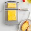 Cheese Slicer Cutter, Stainless Steel Cheese Cutter Board with Blade for Block Cheese, Ham, Cucumber, Carrot Slices