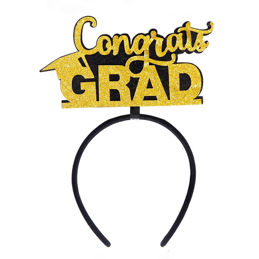 Celebrate Graduation Cap Headband Non-slip Graduation Hat Hairband  Elementary School