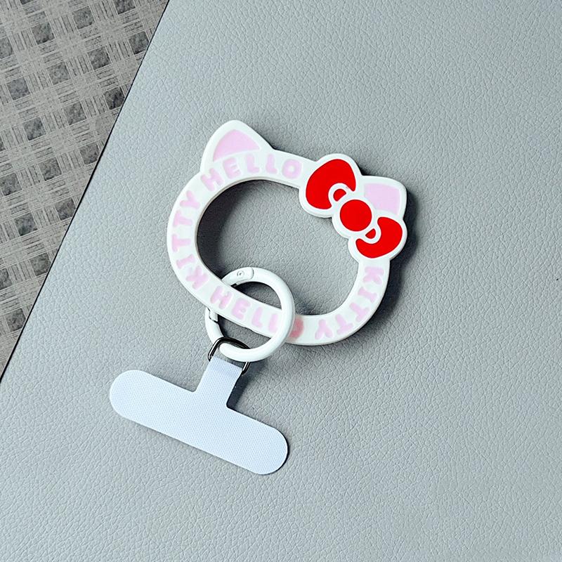 

Шнурок для мобильного телефона Hello Kitty Браслет против потери Портативный ремешок Для Iphone 16 15 Xiaomi Samsung Подвесная веревка Брелок для ключей автомобиля A7