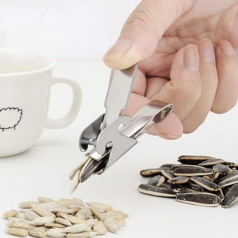Nerezový louskáček na melounová semínka Otevírák na ořechy Kleště Svorka Pistáciový Vlašský ořech Piniový ořech Otevírák Loupač slunečnicových semínek Kuchyňské nářadí