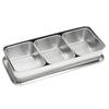 Scatola porta condimenti Ming Chuxing in acciaio inossidabile stile giapponese con coperchio