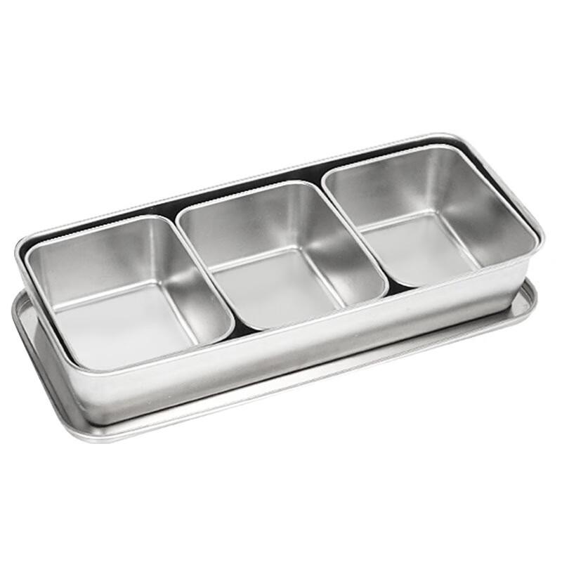 Scatola porta condimenti Ming Chuxing in acciaio inossidabile stile giapponese con coperchio