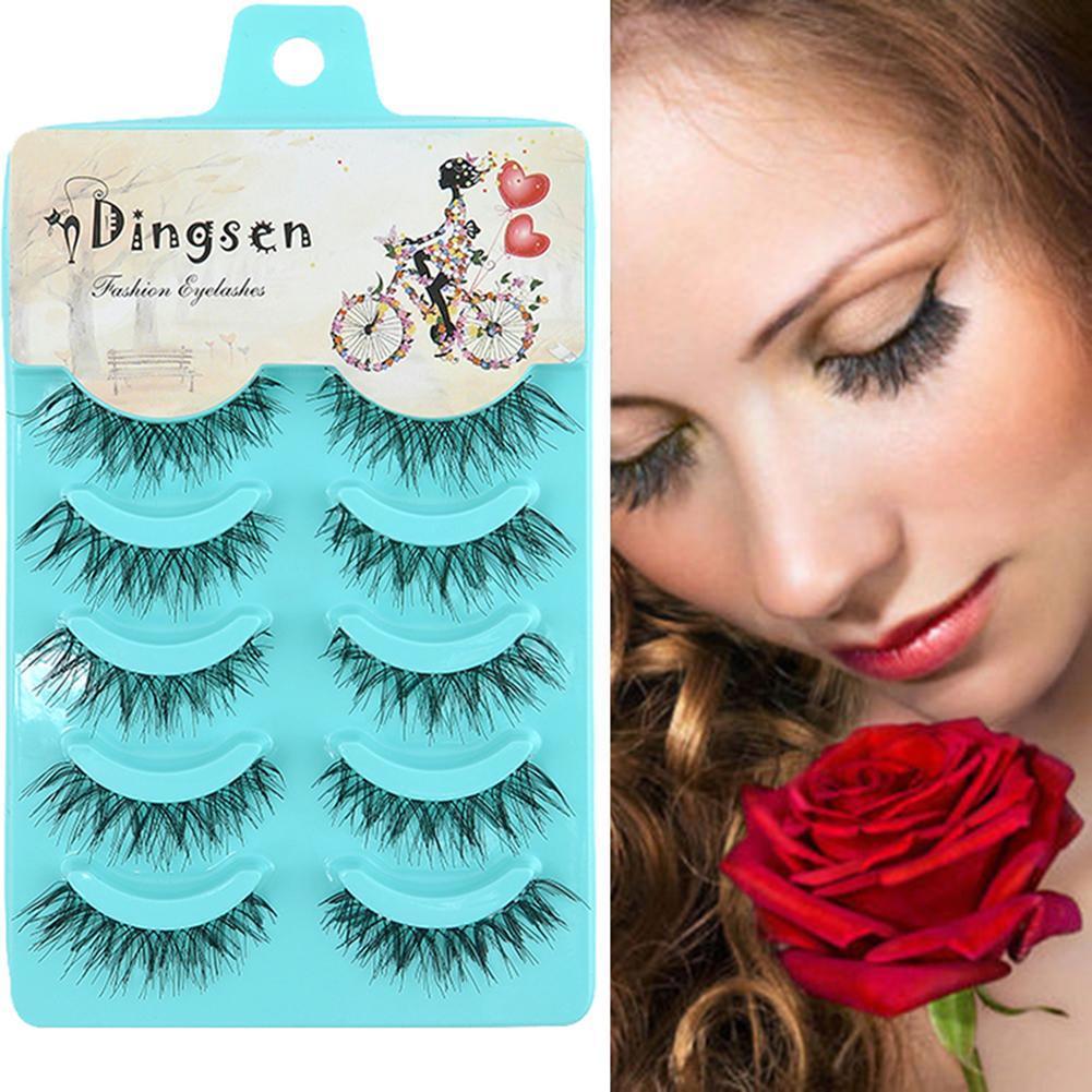 Manga Lashes 5Pairs Natural Lashes False Eyelashes Lashes Strip Makeup Lashes Full Anime — фото 2