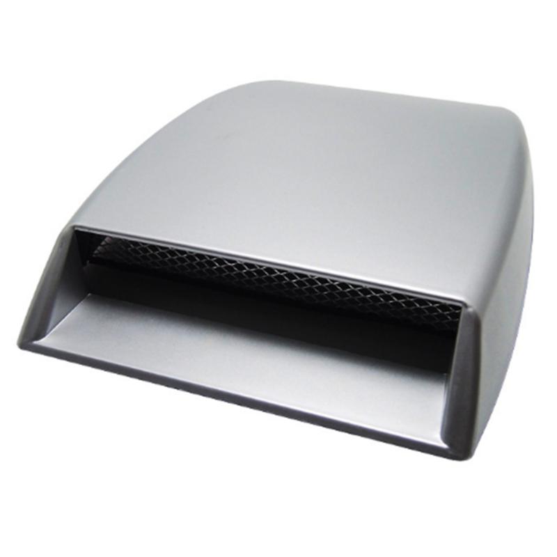 

1 шт. Стайлинг автомобиля Универсальный декоративный воздухозаборник Ковш Турбо Вентиляционная крышка капота серебряный