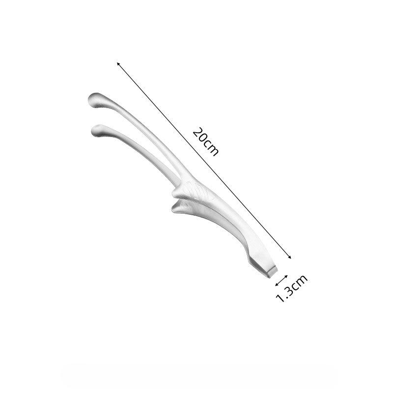 430 Stainless Steel, Korean Style Barbecue Clip, Stainless Steel Food Clip, Round Head Barbecue Clip, Pointed Meat Clip, Self-service Food Clip