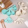 10Pcs/Set Plastic Measuring Tools Stackable Measuring Spoons Teaspoon Sugar Scoop Cake Baking Flour Measuring Cups