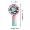 500mAh Cute Mini Fan Portable Pocket Handheld Fan USB Charging Rechargeable Colorful Gradient Cool Air Travel Cooler Cooling Fan