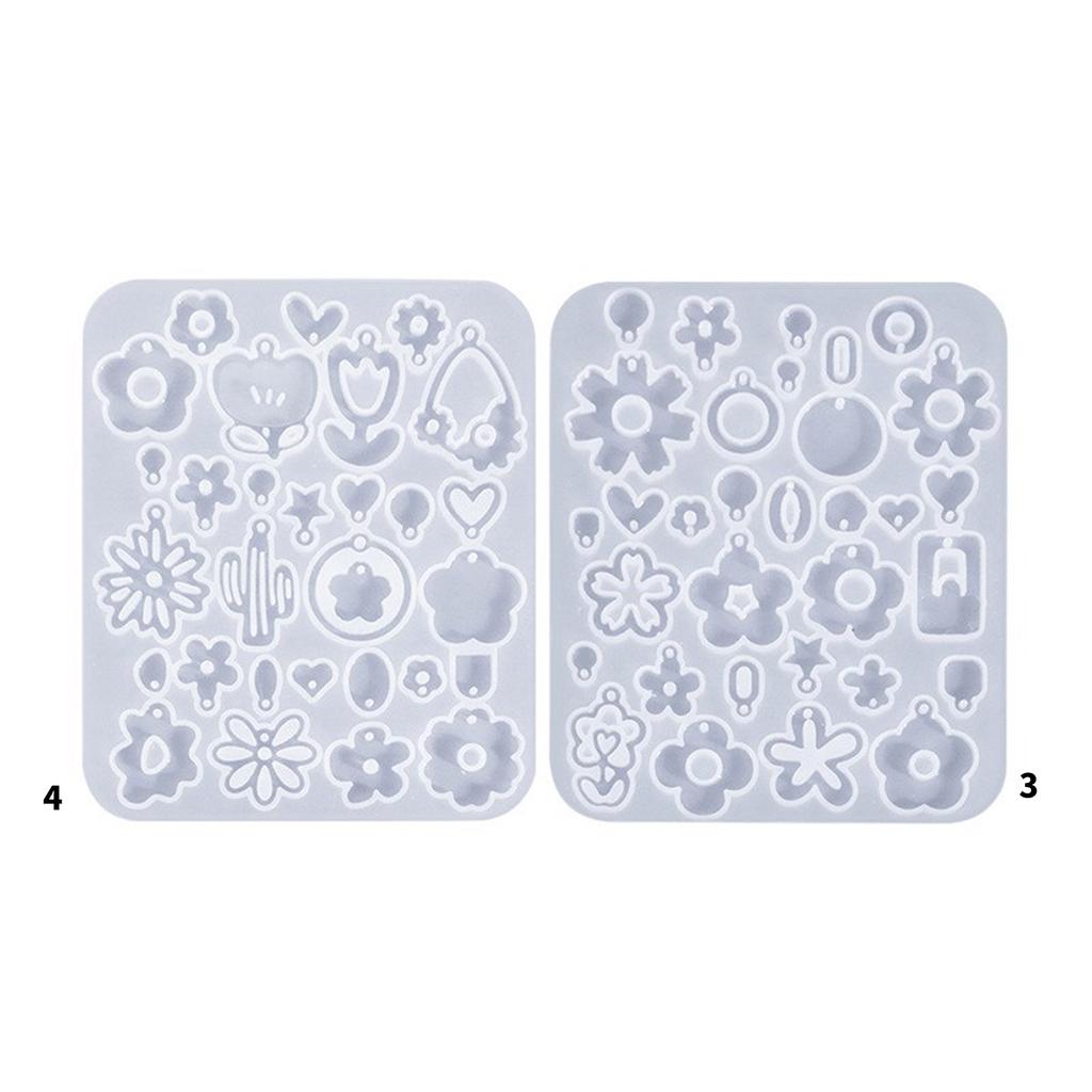 Ohrringe Epoxidform Werkzeuge/Blumenförmige Ohrringe Form Handgefertigter Ohranhänger Silikonformen für Bastelbegeisterte