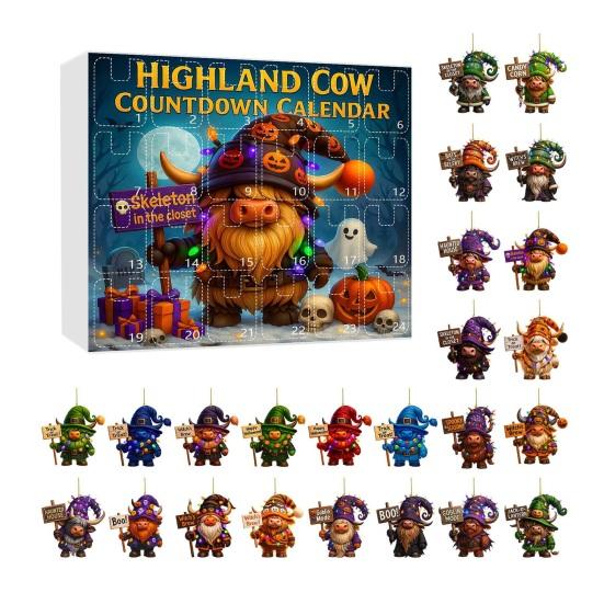 Advent Calendar 2025 Advent Calendar with 24 Acrylic Charms Pumpkin