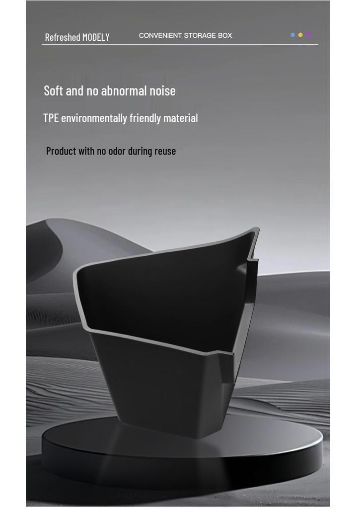Tesla Model Y Refresh Trunk Storage Box: TPE Side Pocket