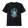 Tricou Alissa Alb Gluz Logo Foto Slim Fit pentru Bărbați Mărime Mică Design Rock Gotic Negru vintage Spălat Unisex grafic Elegant Casual
