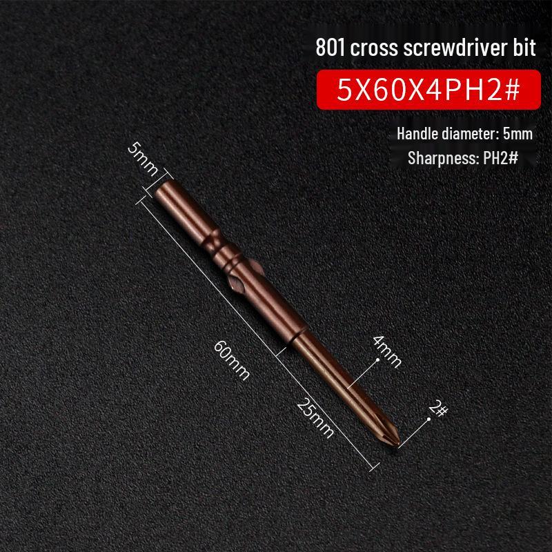

Phillips Electric Screwdriver Bit Set, 5mm Round Shank, Small PH1 Fine Head, Strong Magnetic