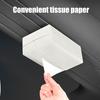 Car Tissue Box Magnetic Leather Tissue Holder Flexible Installation Tissue Dispenser for Car Seat Back Center Console Sun Visor Universal Car