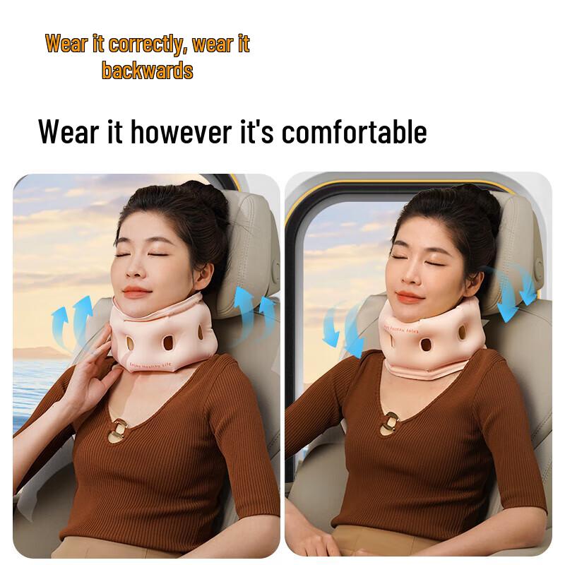 Hezheng Press-Type Inflatable Travel Neck Pillow