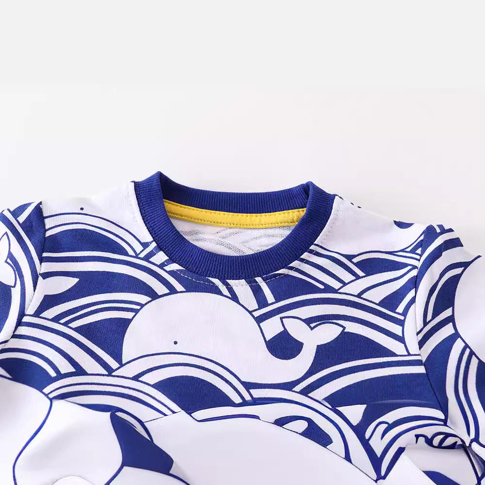 Children's Cartoon Cotton Long Sleeve Sweatshirt - Autumn Casual Wear for Boys