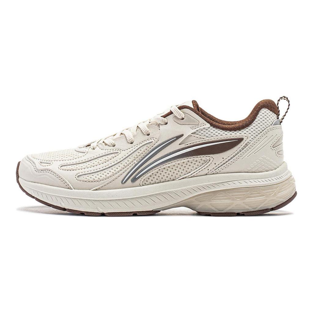 Li Ning Fuyao V2 Cushioning Slip Resistant Abrasion Resistant Low top Running Shoes Women's Pearl White ARXT022-3