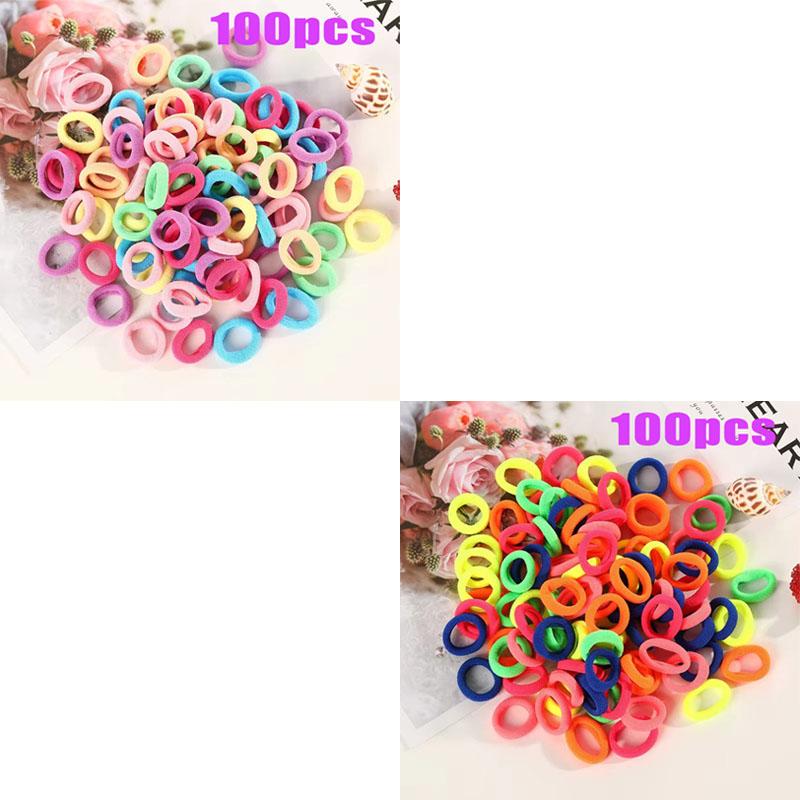 Small Rubber Band High Elasticity Does Not Hurt The Hair Multi Color System 2 Cm Diameter