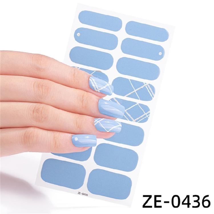 Selbstklebende Maniküre Dekoration Nagelstreifen Mode Nagelaufkleber für Frauen