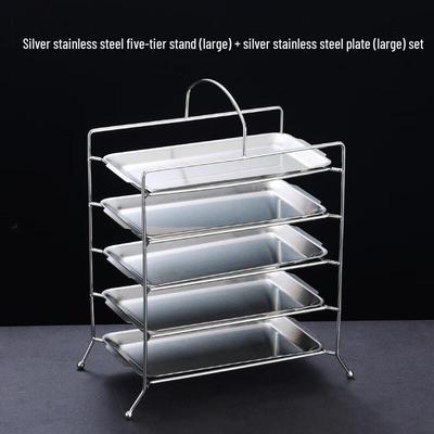 Abay Stainless Steel BBQ Tray Storage Rack