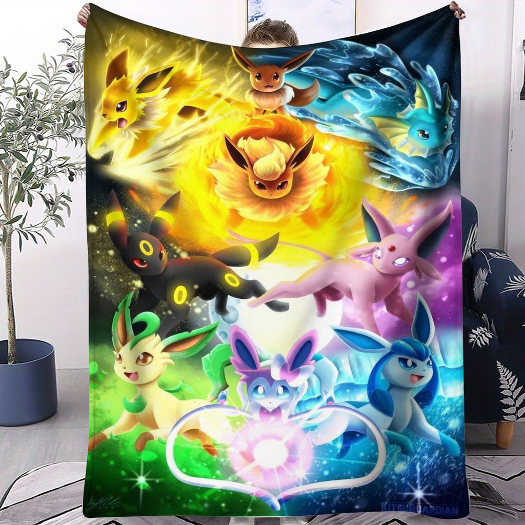 Pokemon Classic AllStar Cute Cartoon Fleece Throw Blanket Super Soft Warm Blanket for Travel Office Home Fans MustHave Gift