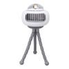Mini Portable Clip On Fan with Flexible Tripod 4 Speeds Rotatable Bladeless Handheld Desk Cooling