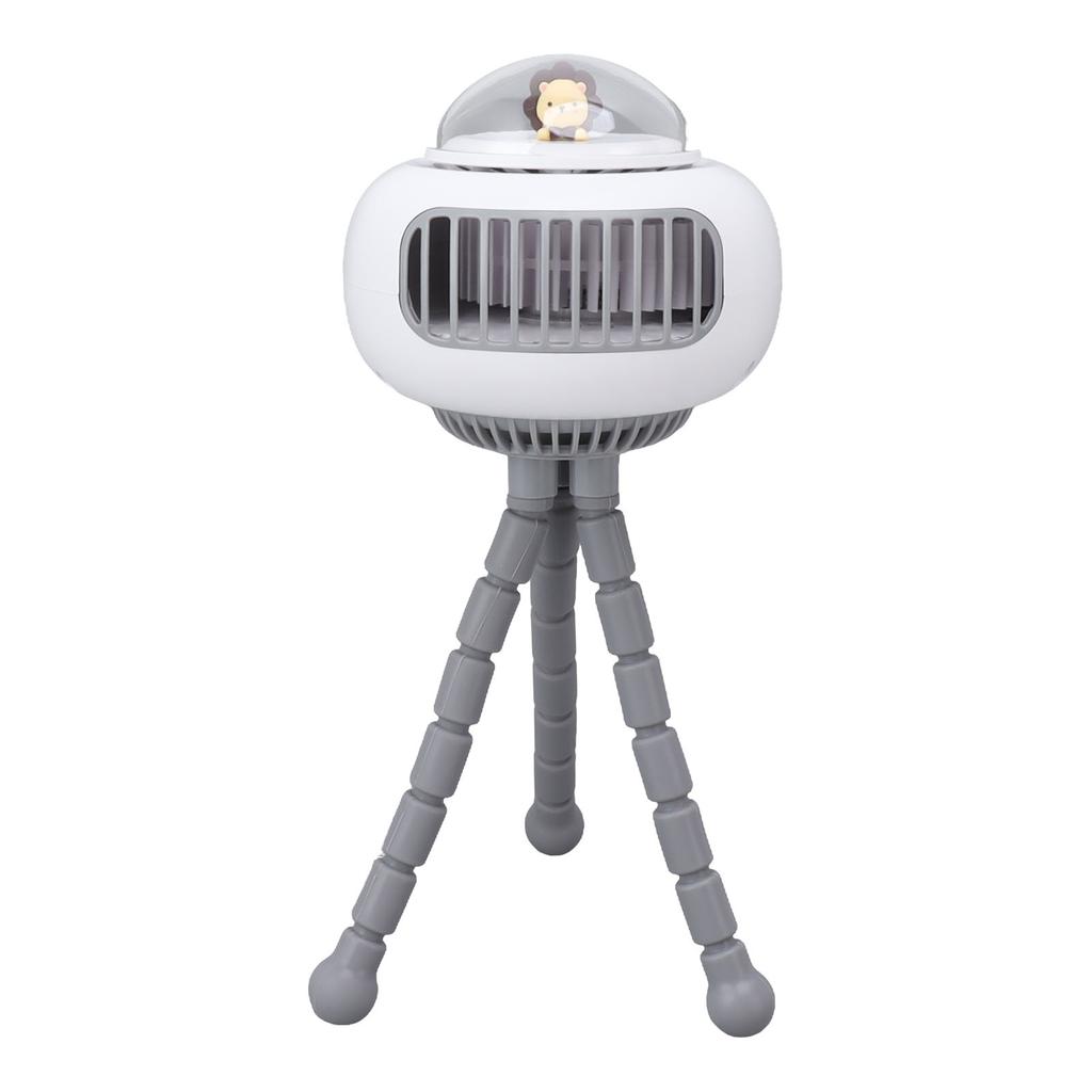 Mini Portable Clip On Fan with Flexible Tripod 4 Speeds Rotatable Bladeless Handheld Desk Cooling