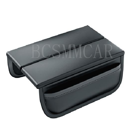 Car Armrest Pad Cover Center Console Box Cushion Protector PU Leather W/Storage