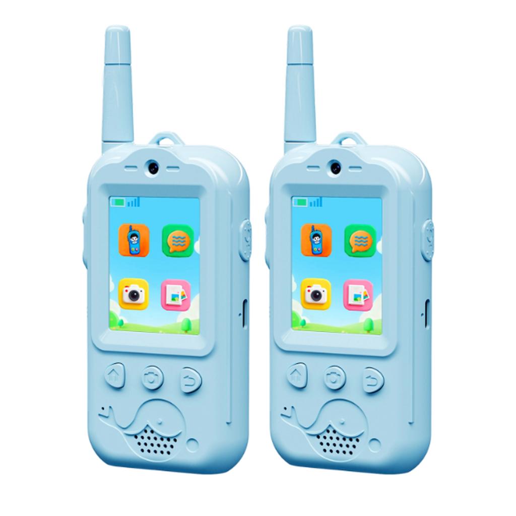 Video Walkie Talkies For Kids, 2 Pack Rechargeable Kids Video Walkie Talkies With Camera, Walkie Talkie For Indoor Outdoor Games, Camping