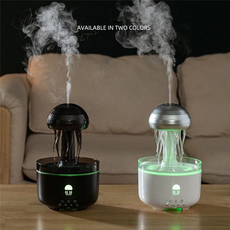 -November Jellyfish Aromatherapy Diffuser 320ML Essential Oil Humidifier EU Plug- Ideal For Yoga, Bedroom, Office