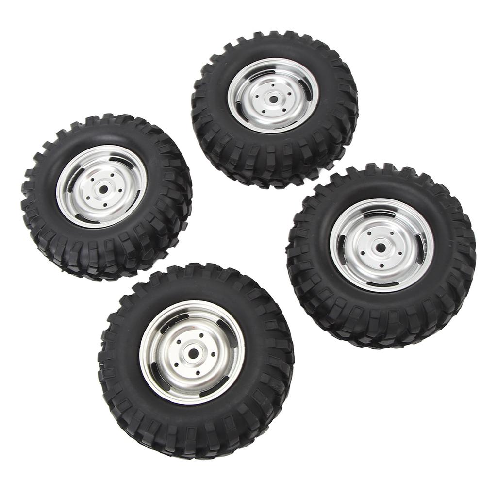 4PCS RC Crawler Tires 1.9 Inch Rubber   RC Tire with Plastic Wheel   for   1Celsius10 Remote Control Cars