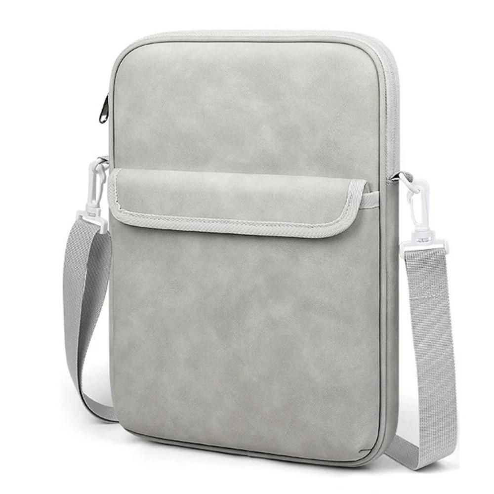 Universal 11-13inch Tablet Case Adjustable Nappa Leather Laptop Sleeve Case with Shoulder Strap Waterproof Laptop Shoulder Bag