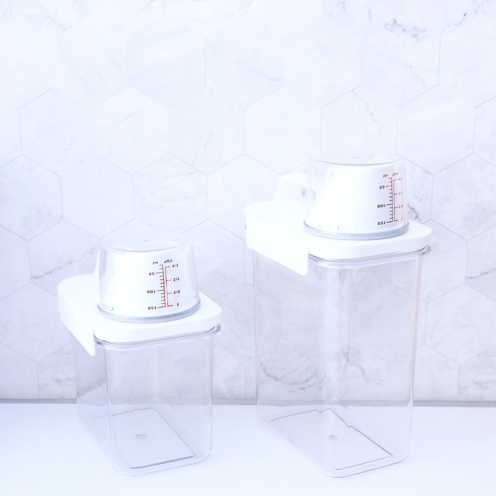 Measuring Cup Detergent Powder Washing Powder Container Storage Bucket Cereal Jar Detergent Box
