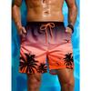 Manfinity Swimmode Men's Palm Tree Printed Beach Shorts