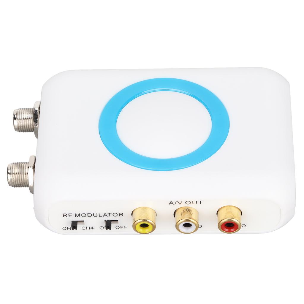 HDM66 HD Modulator Support PAL NTSC Format Output RCA To RF Modulator for Home TV Replacement