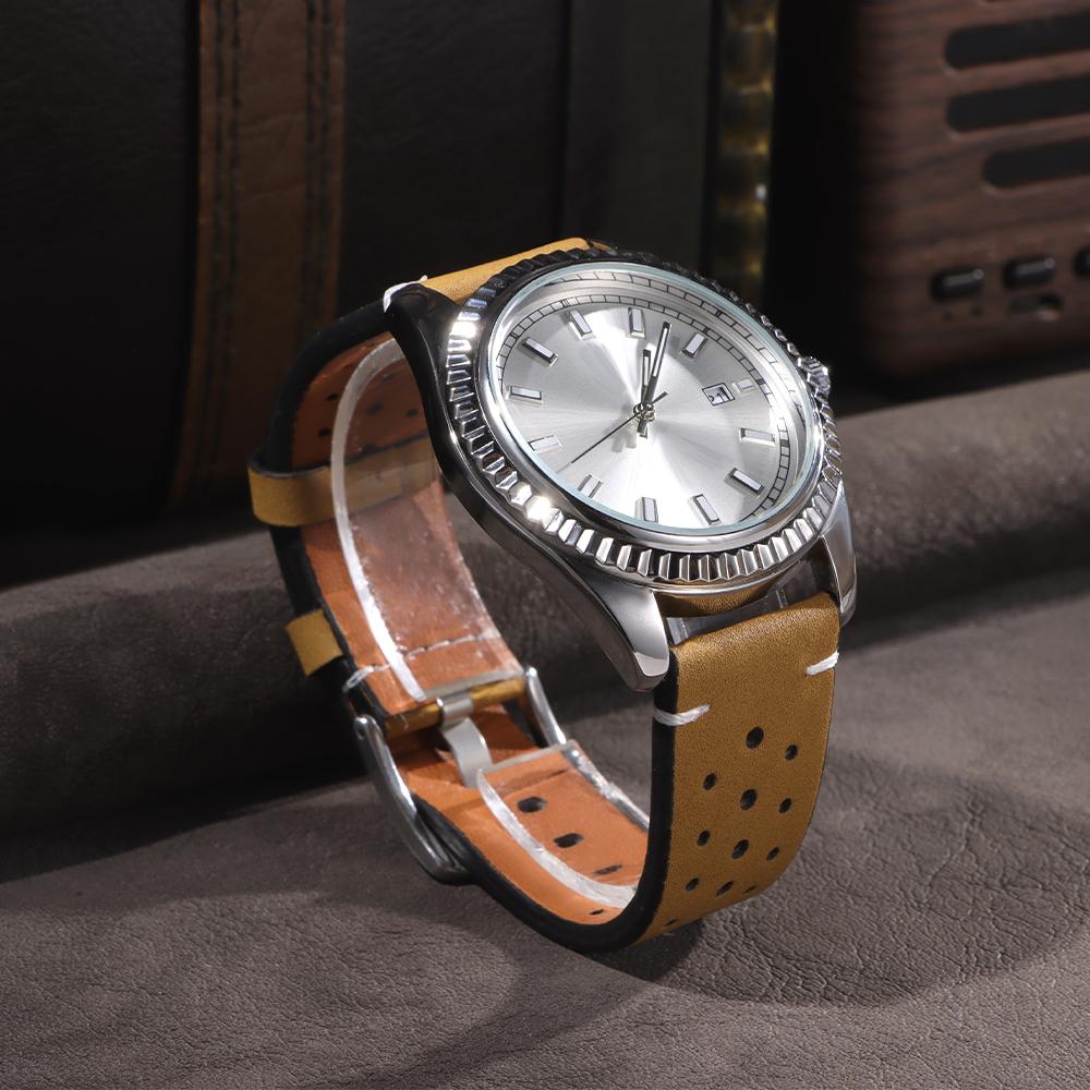 20mm 22mm Quick Release Leather Watch Band Breathable Perforated Strap for Men Women for Huawei Watch Fit 3 Straps with Pins