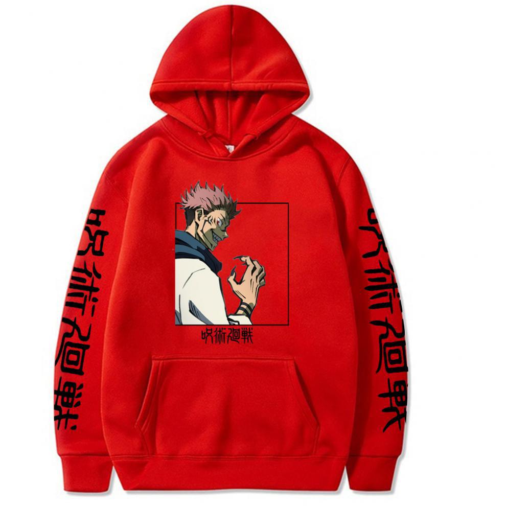 Jujutsu Kaisen Gojo Satoru Graphic Hoodies Vintage Oversized Hooded Hip Hop Long Sleeves Hoodie Men Women Clothes