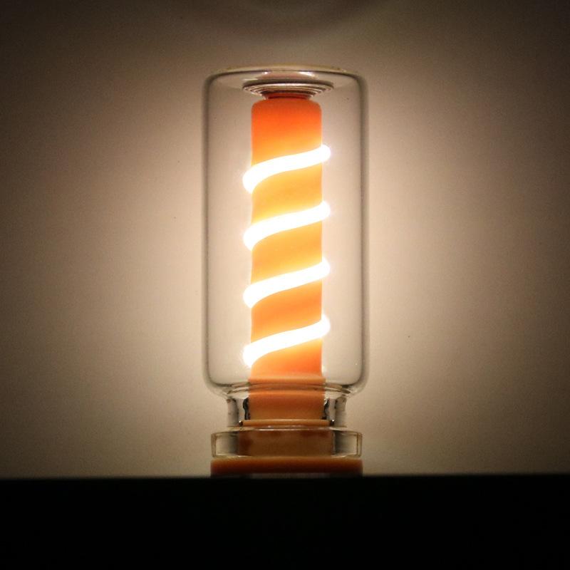 

Dimming Usb Touch Control Led Night Light Portable Mini Decorative Lighting Camping Filament Lamp Charging Treasure Red Bulb 5V