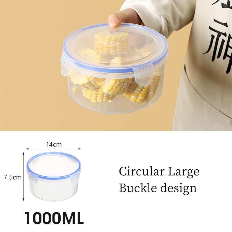 Food Storage Lids/Airtight Containers Bento Lunch Boxes Plastic Refrigerator Food Fresh Keeping Clear Airtight Food Container