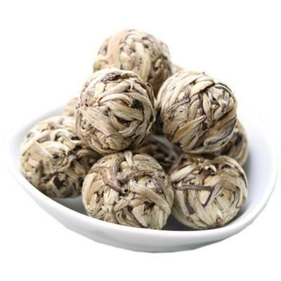 Bola em forma de Bai Hao Yin Zhen agulha de prata artesanal chá branco pérola