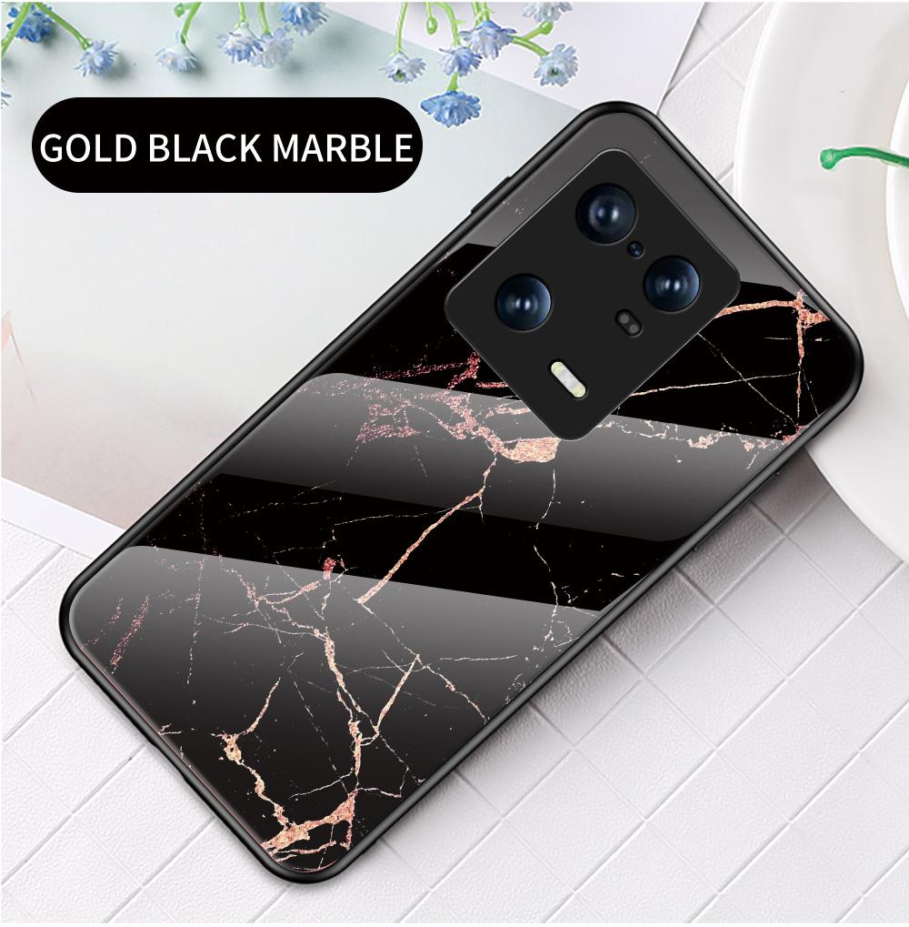Casing For Xiaomi 11 Lite 5G NE 13 13T Pro 13 Lite 13 Ultra Redmi 12 Note 8 2021 13 Pro+ Case Marbled Tempered Glass Case Back Cover