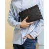 Daks Black Leather Dd Pattern Clutch Bag Dbba2e467bk